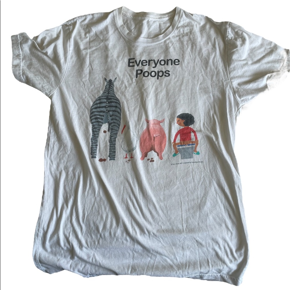 Everyone Poops Taro Gomi 1977 Shirt Size Medium